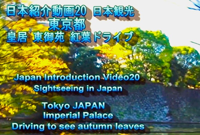 日本紹介動画20 日本観光 東京都 皇居東御苑 紅葉ドライブ