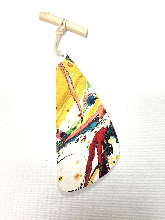 b-13 cosmic leaf, 7.5x3, 2024 