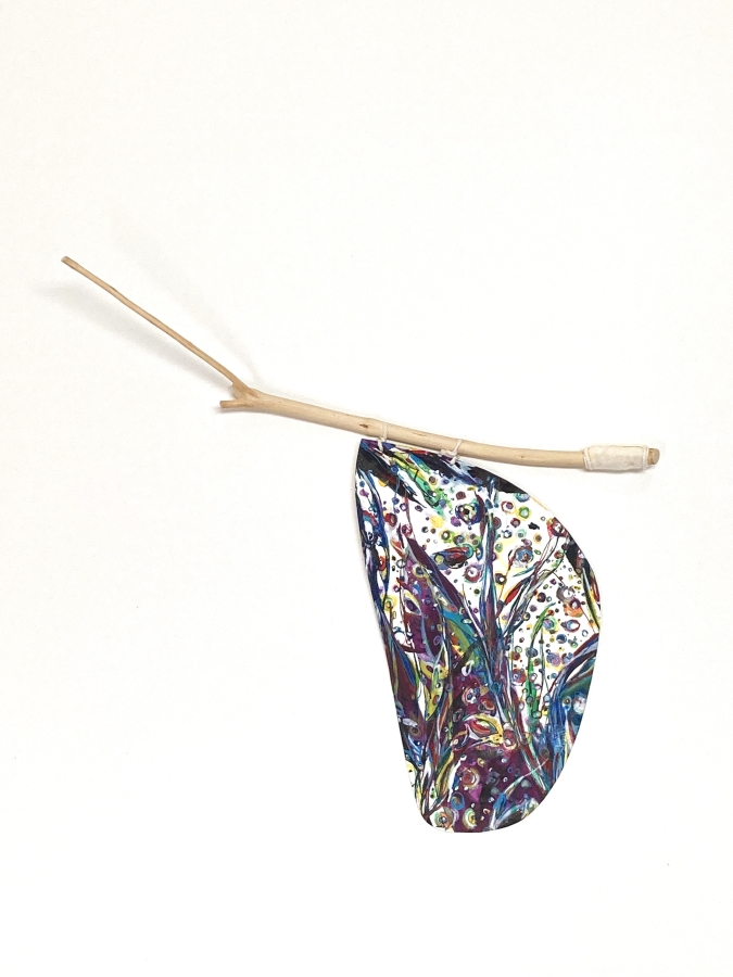 "Miniature Cosmic Leaf j-2", 14.5x10", 2024