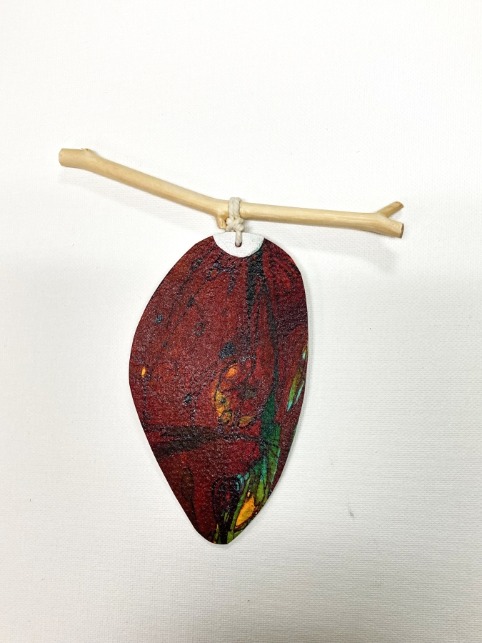 b-21 cosmic leaf, 5.5x5.5, 2024