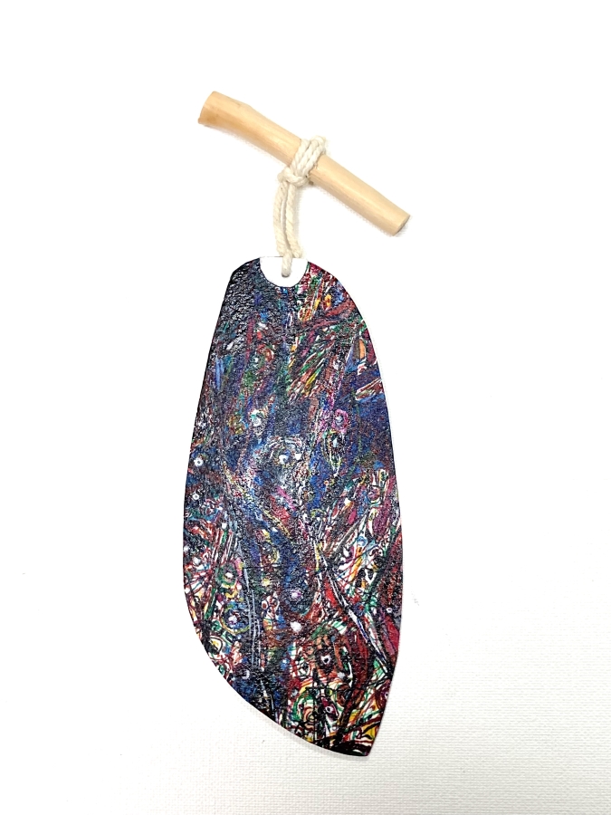 b-14 cosmic leaf, 7x3, 2024 