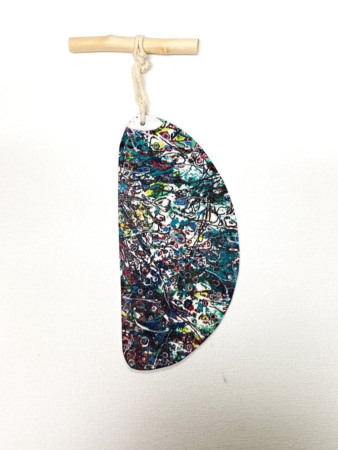 b-8 cosmic leaf, 7x3, 2024 