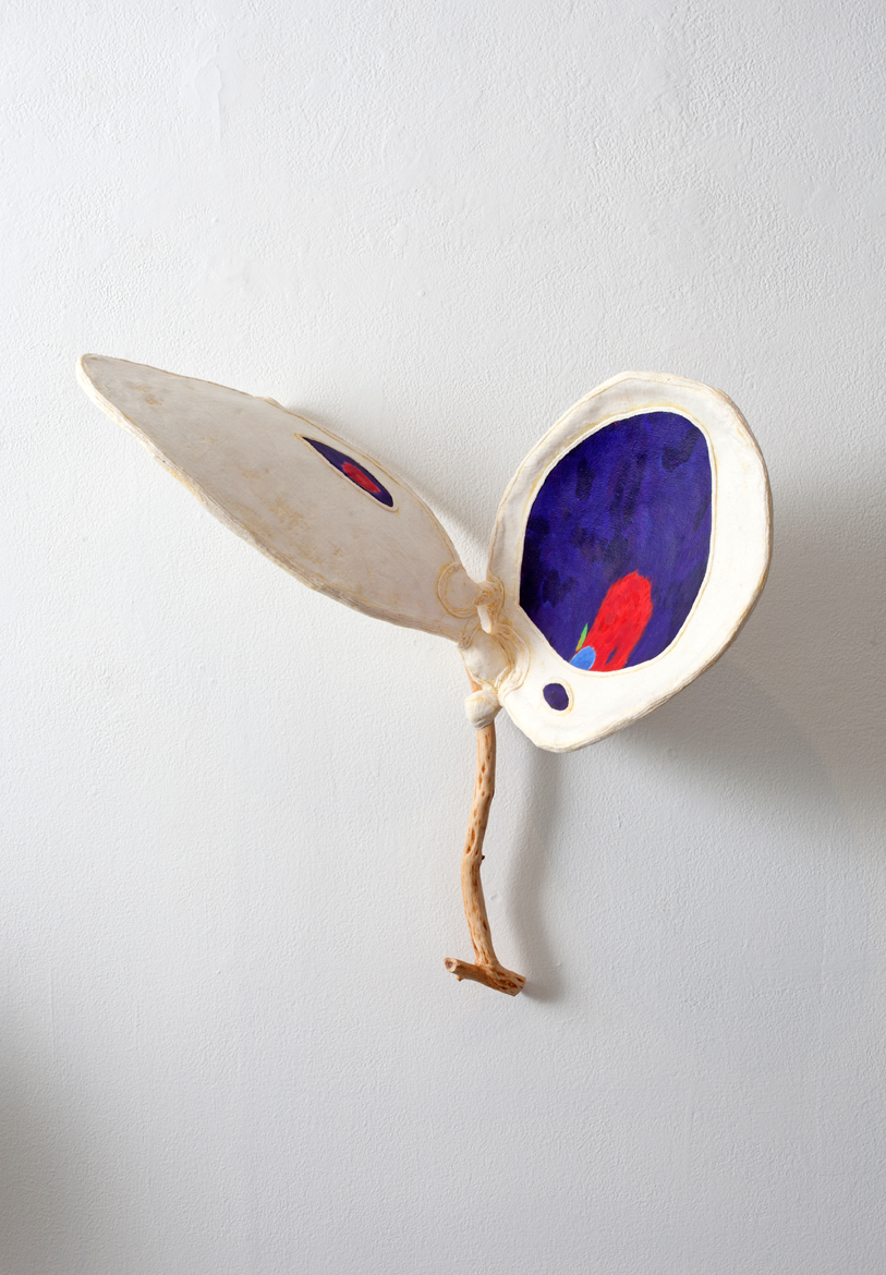 "Forms from the Cosmic Tree #1", mix media assemblage, 26"x25"x12", 2015 (private collection) 
