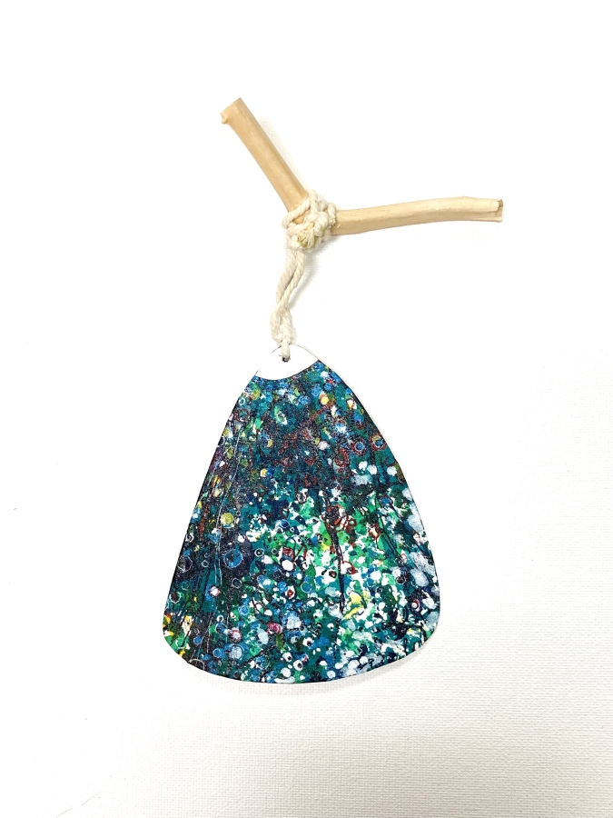 b-9 cosmic leaf, 7x4, 2024 
