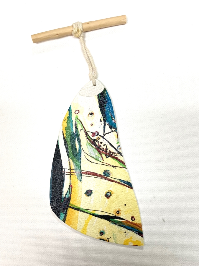 b-11 cosmic leaf, 7.5x3, 2024 