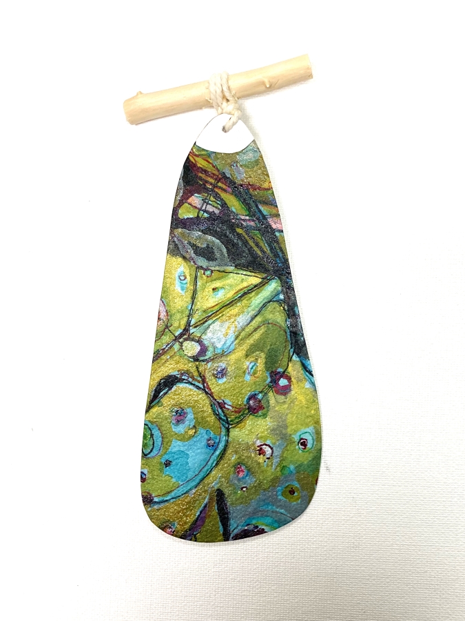 b-23 cosmic leaf, 6.5x3, 2024