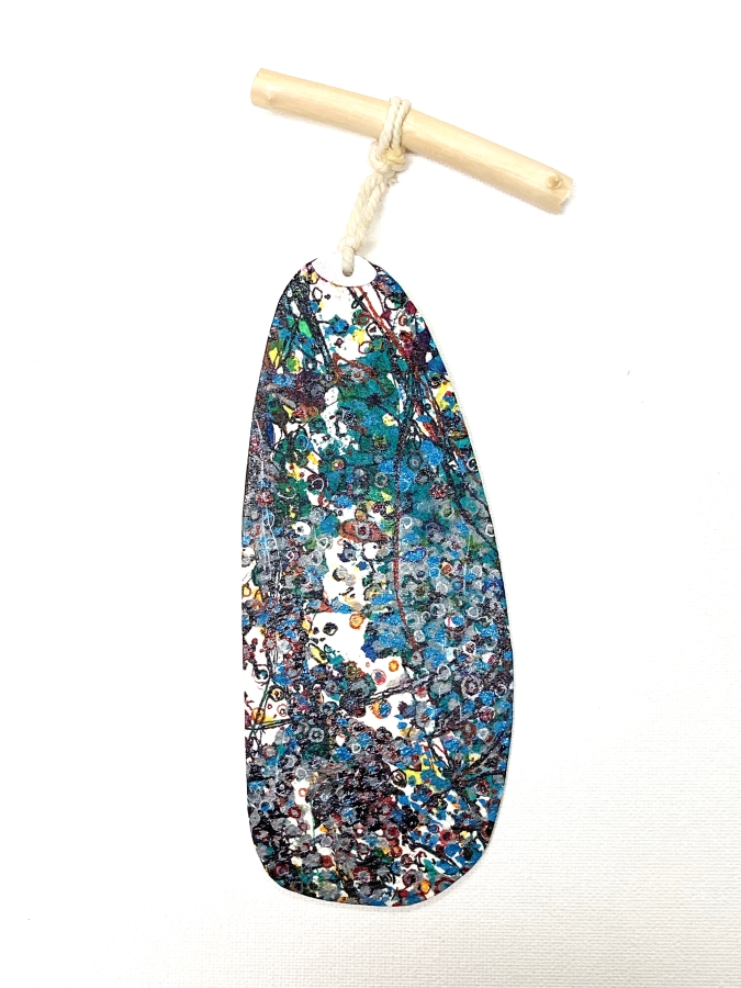 b-7 cosmic leaf, 7.5x3, 2024 