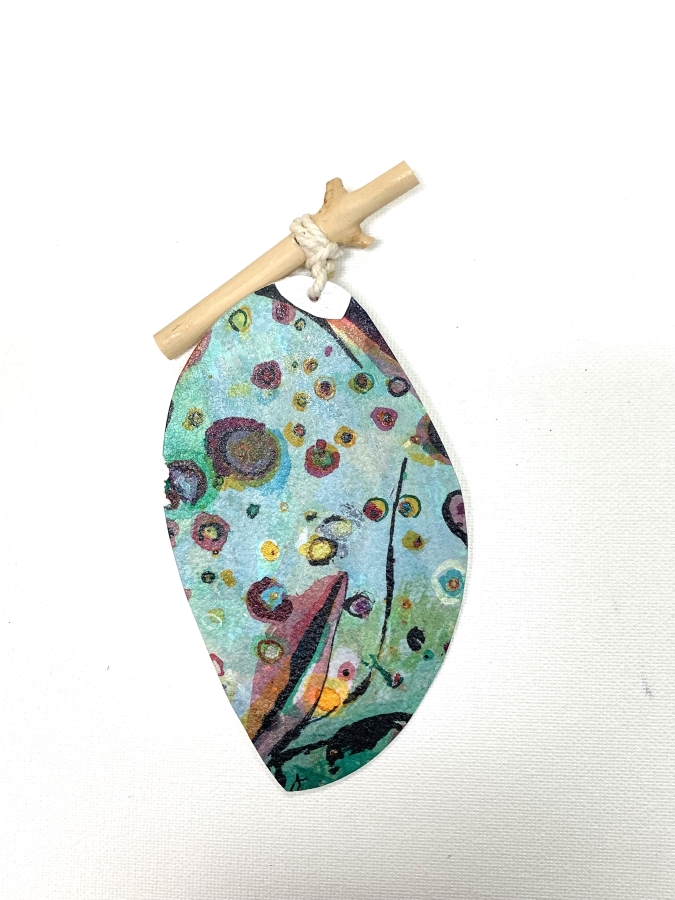 b-19 cosmic leaf, 6x3, 2024 (private collection}