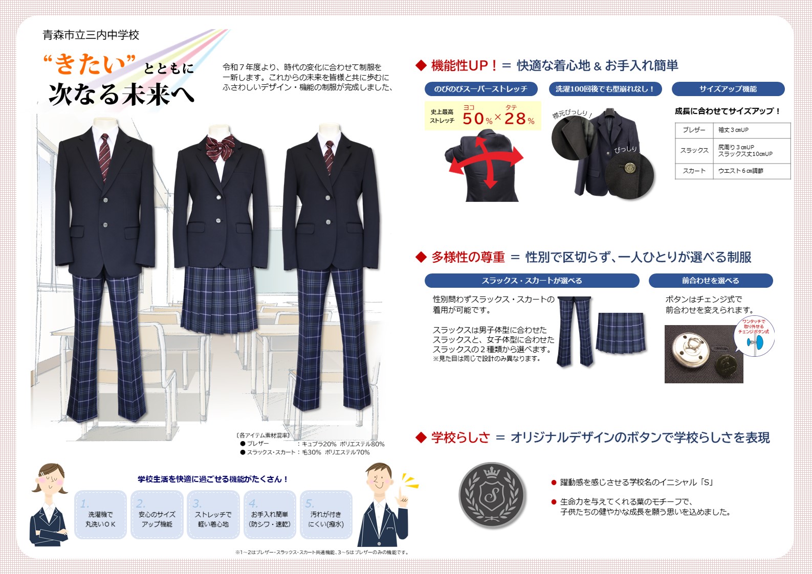 青森市立三内中学校 お取り扱い商品 - カンコーショップ青森