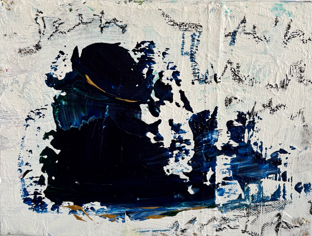 „Kindergartenliebe“ , Acryl auf Leinwand , 24x18 cm , BNr.411