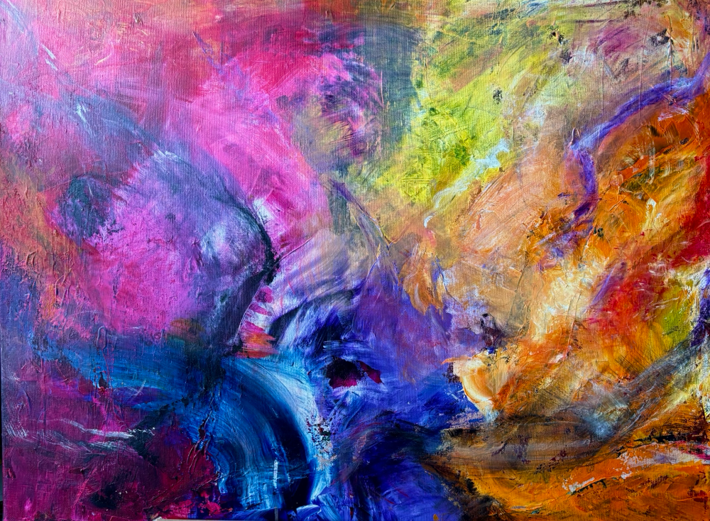 „Paradies“ , Acryl auf Leinwand , 80x60 cm , BNr. 408
