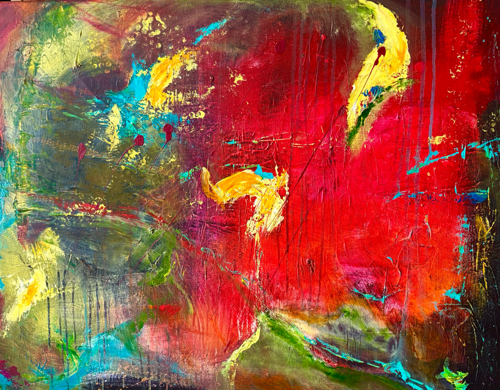 „Ohne Titel“ ,Mixed Media , 90x70 cm , BNr. 410