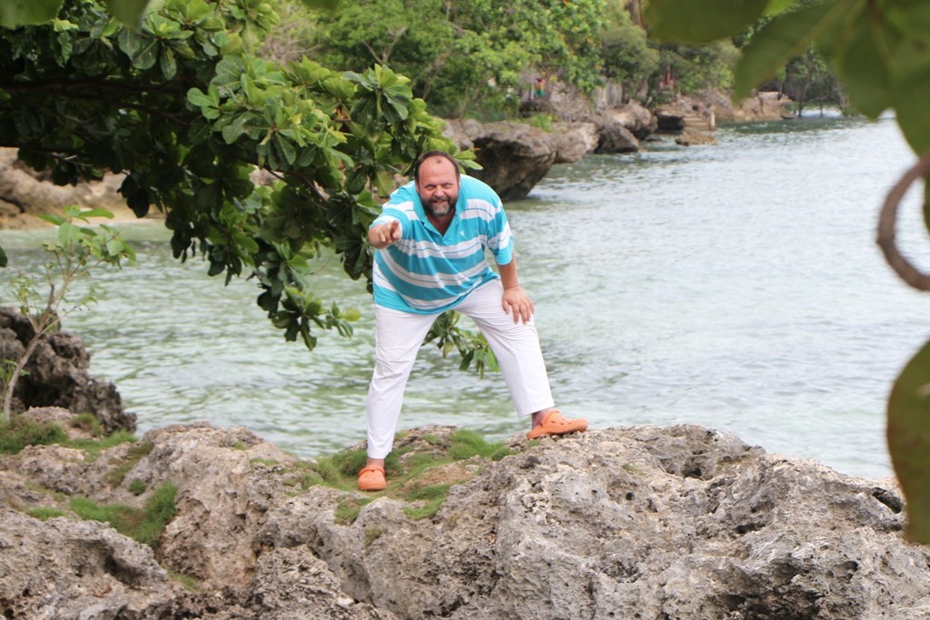 Udo auf den Klippen von Punta Cruz, dicht am Watch Tower!
