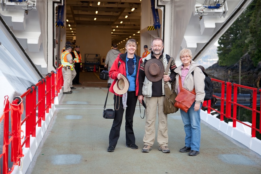 Letztes Erinnerungsfoto vom Festland, nun gehts per Schiff Richtung Norden!