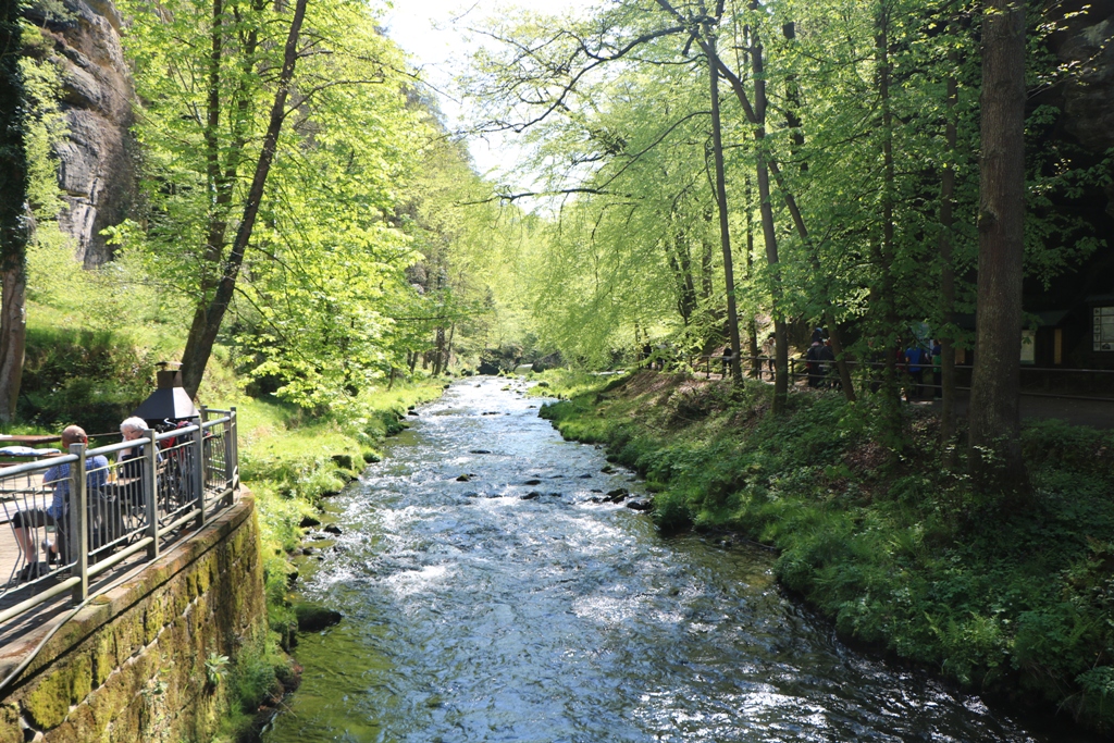 ...und schon sind wir an der Kemenice (Kamnitz)