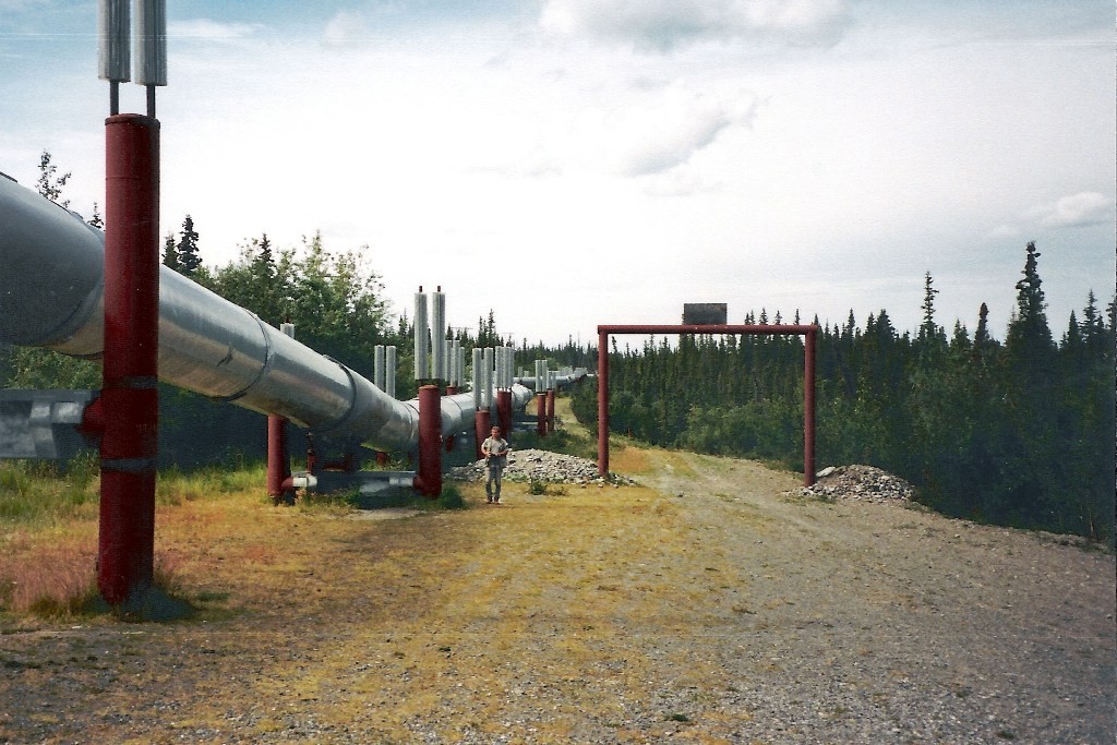 An der rund um die Uhr bewachten und 1.287 km langen Trans-Alaska-Pipeline (TAP)