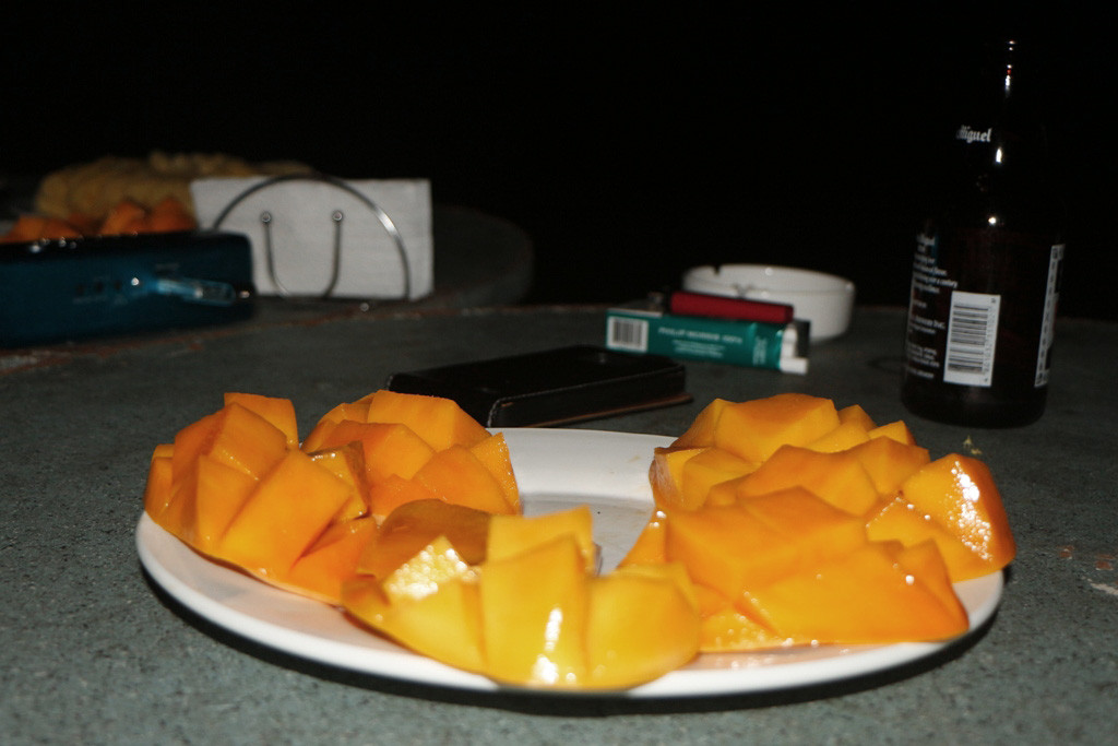 So sehen reife Mangos aus! Auf den Philippinen wachsen die wohlschmeckendsten Mangos auf der ganzen Welt, so sagt man! Wir konnten das 100 %ig bestätigen!