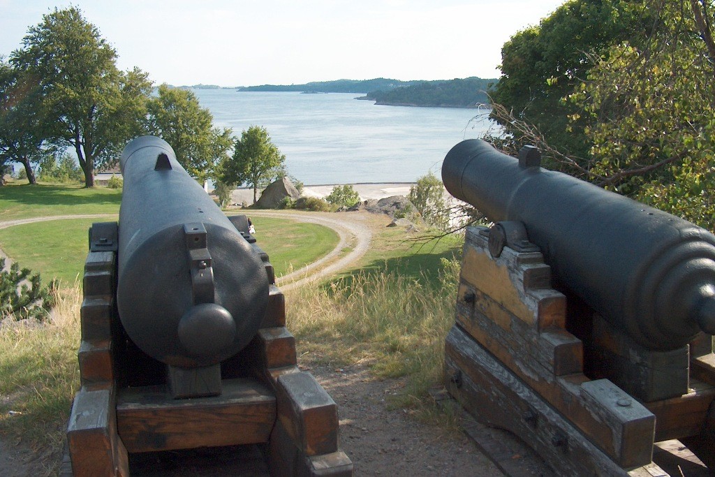 Einstige Verteidigungsanlage von Larvik.
