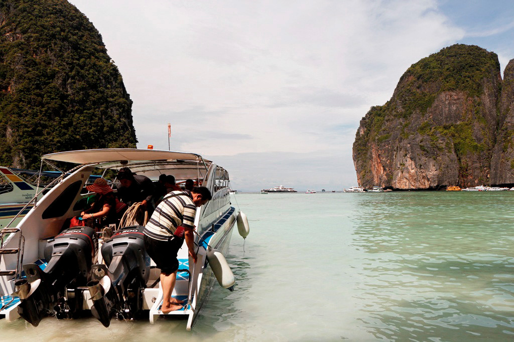 Unser Speedboat ruft zum an Bord gehen auf und in wenigen Minuten starten wir wieder in Richtung Monkey Beach