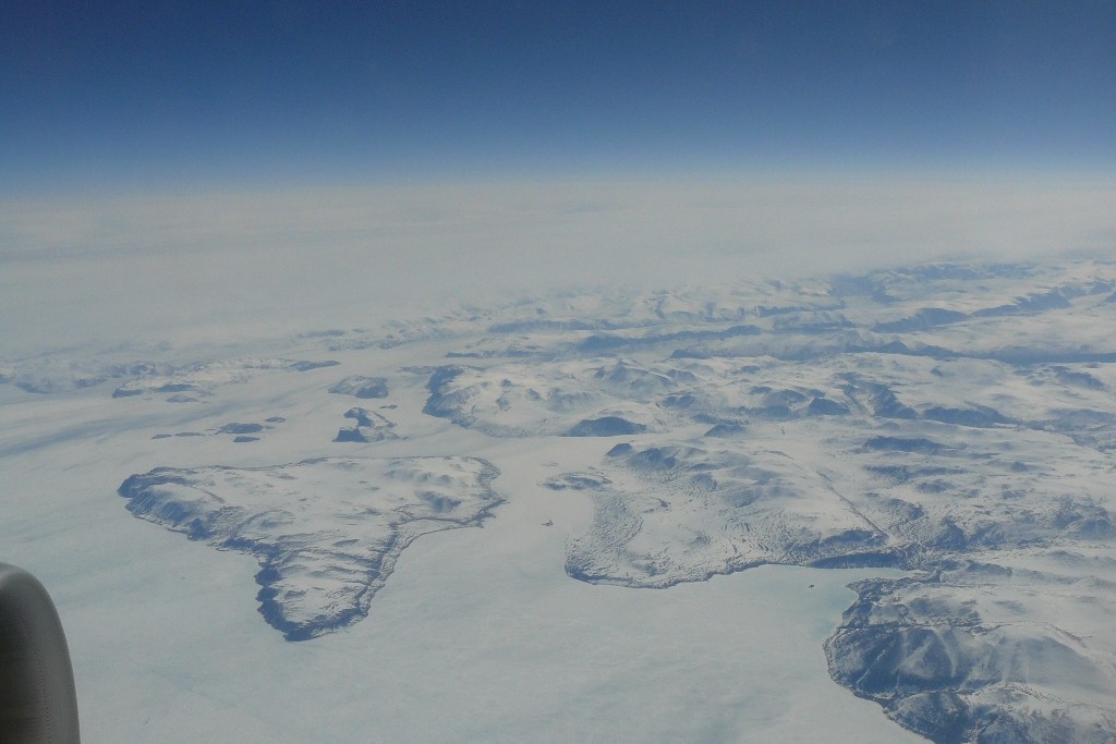 Blick auf Regionen von Baffin Island.