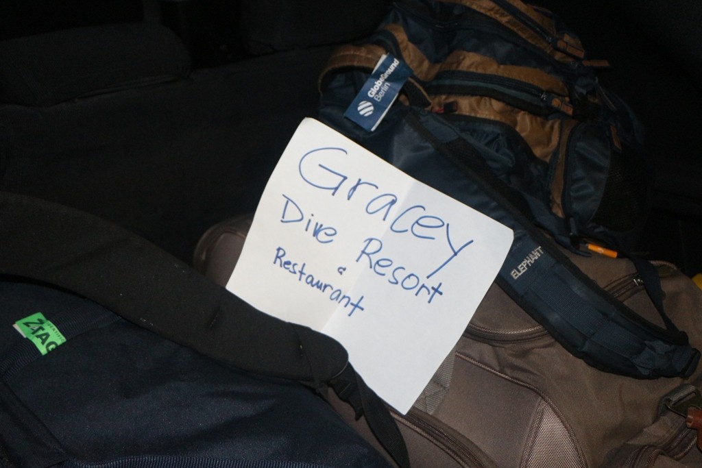 ...unser optischer Hinweis nach dem Landgang, wir haben es geschafft!