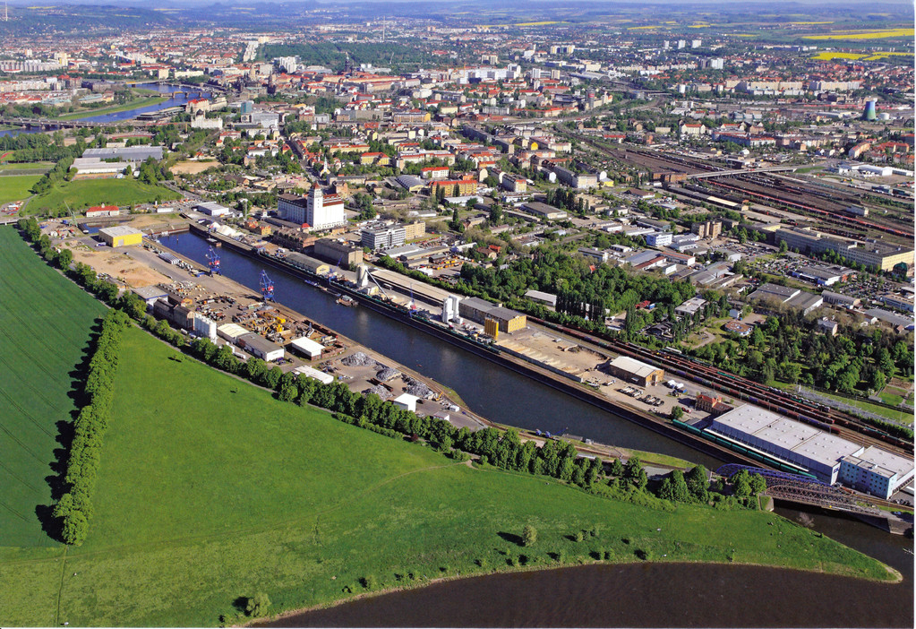 Dresden - Alberthafen dieser Tage