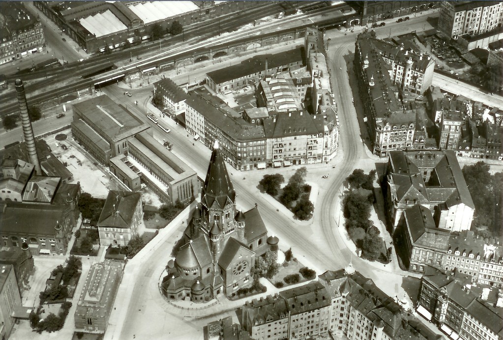 Dresden - Wettiner Pl.,St. Jacobi Kirche, HKW Mitte u. Musikschule