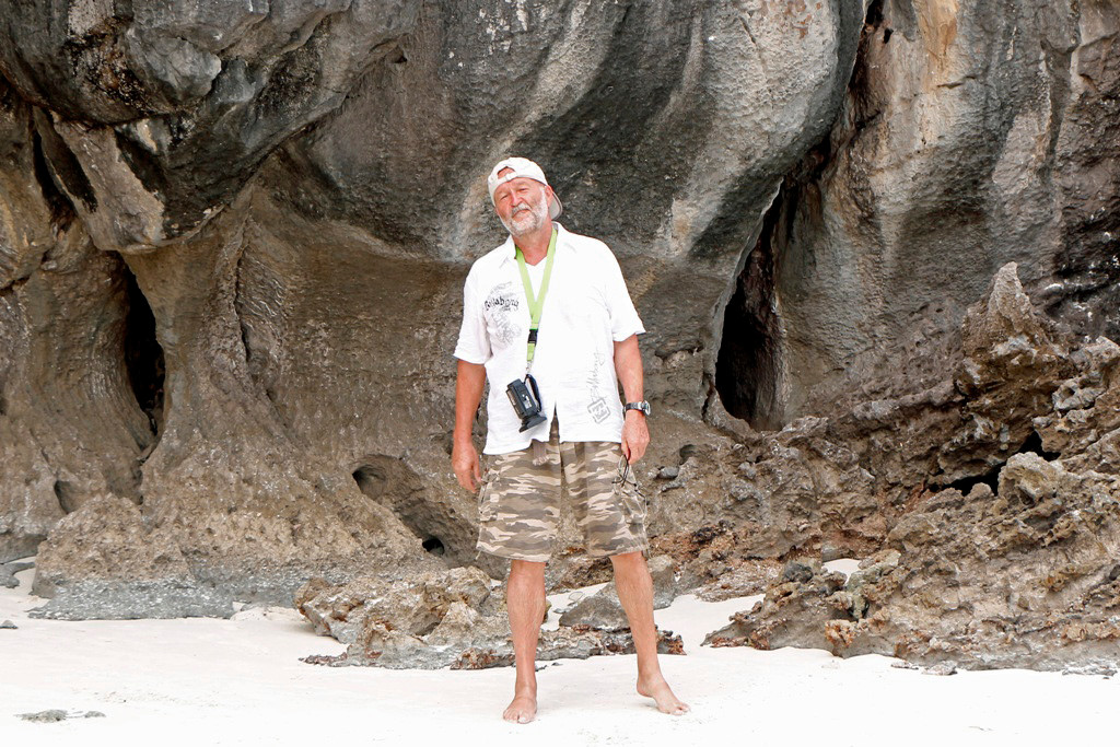 Und noch ein Erinnerungsfoto durch den Tourguide vom Monkey Beach auf Koh Phi Phi Don.