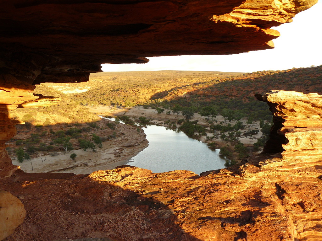 Noch einmal das Nature Windows in der Abendsonne, wir müssen uns sputen, es tritt sehr schnell die Nacht ein
