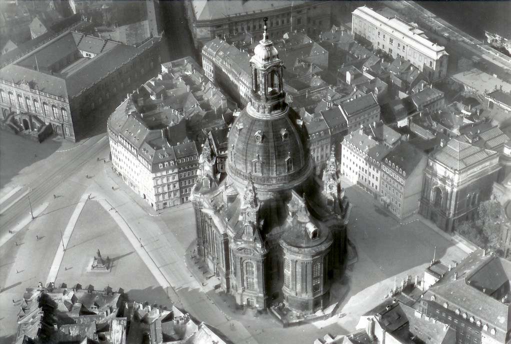 Dresden - Frauenkirche, Luftbild