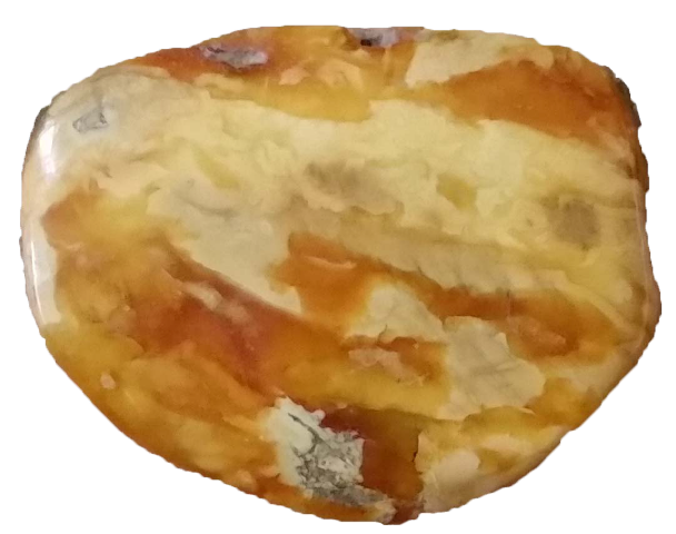 Bernstein Amulett aus weißen, recht seltenen baltischen Bernstein, erworben in Gdańsk (Danzig) 2011