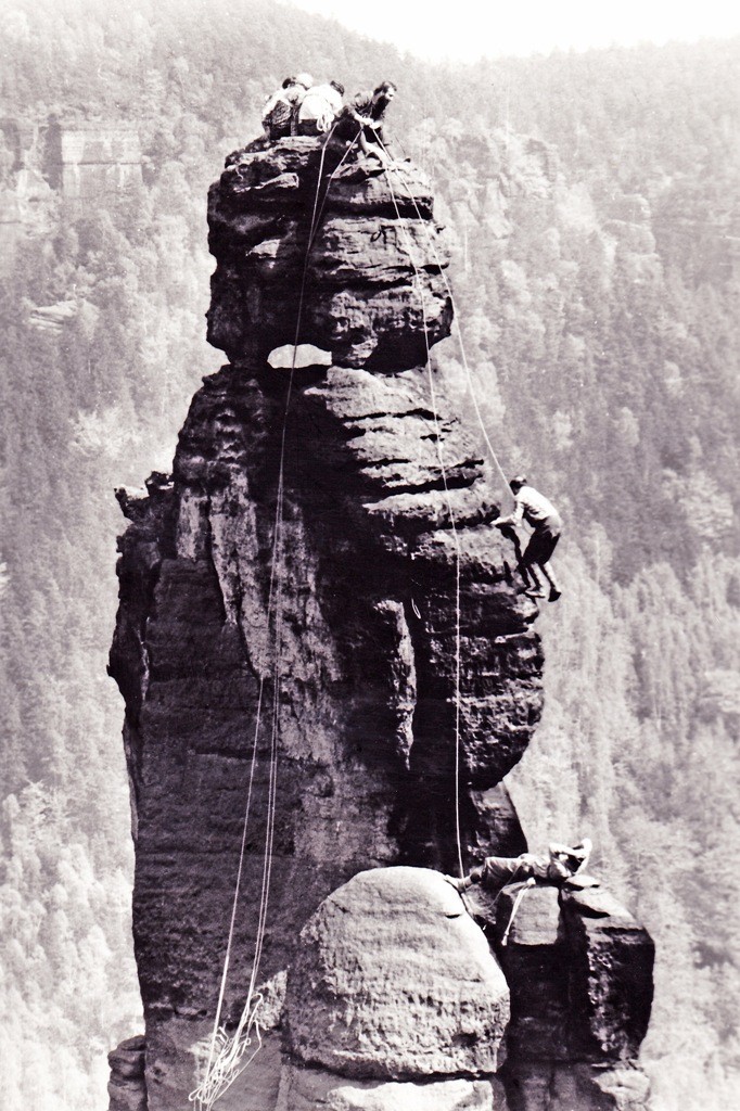 Ich am Nonnenfels in Niedergrund 1987