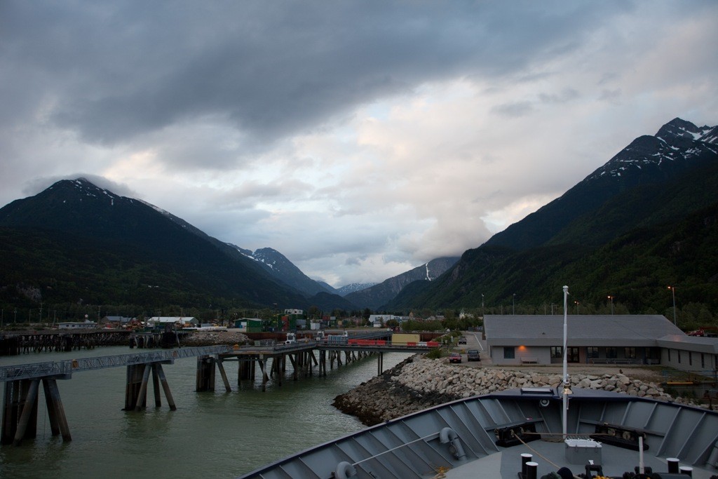 Hurra, wir sind am Ende unserer Seereise und gehen hier in Skagway an Land