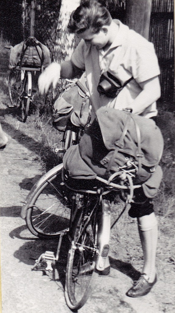 Panne bei der Radtour durch Nordböhmen 1964