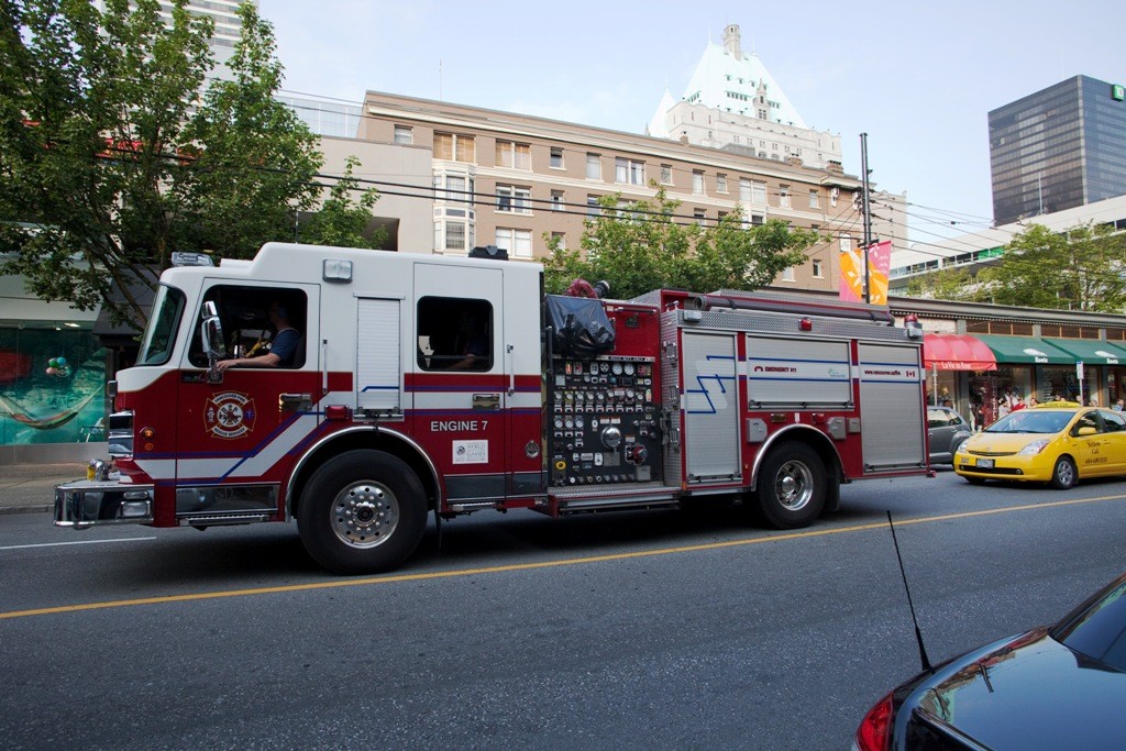 Feuerwehr auf der Robson Street