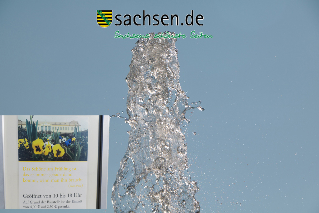 ...die Brunnenfontaine unterhalb des Einganhges