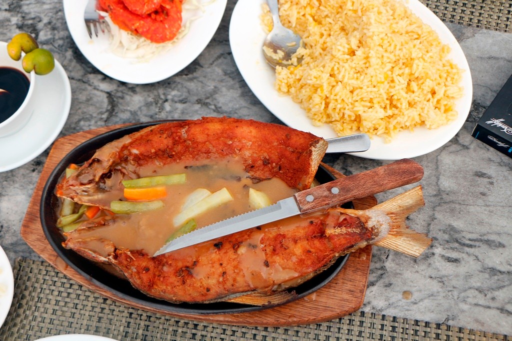 Mein letzter "Bangus" nach Art des Hauses, eine Fischspezialität von den Philippinen, die mir mein ganzen, verbleibendes Leben, erinnerlich sein wird, da ein Gourmet-Highlight!