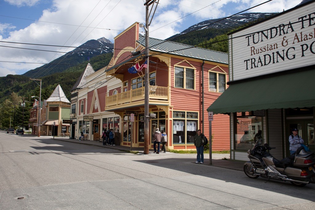 Skagway (Alaska) hat das Flair einer Western Stadt