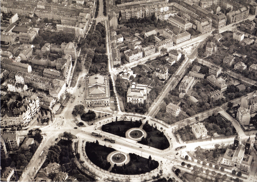 Dresden - Albertplatz um 1928