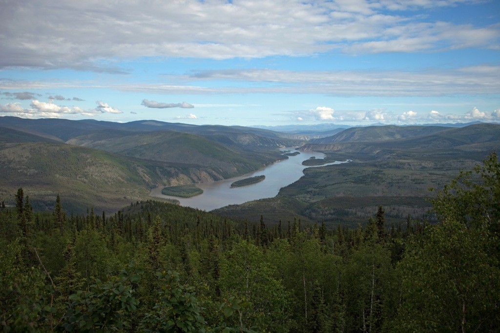 Der Yukon River, der majetätische Fluß mit seiner Komplettlänge von über 3.100 Km ist beeindruckend