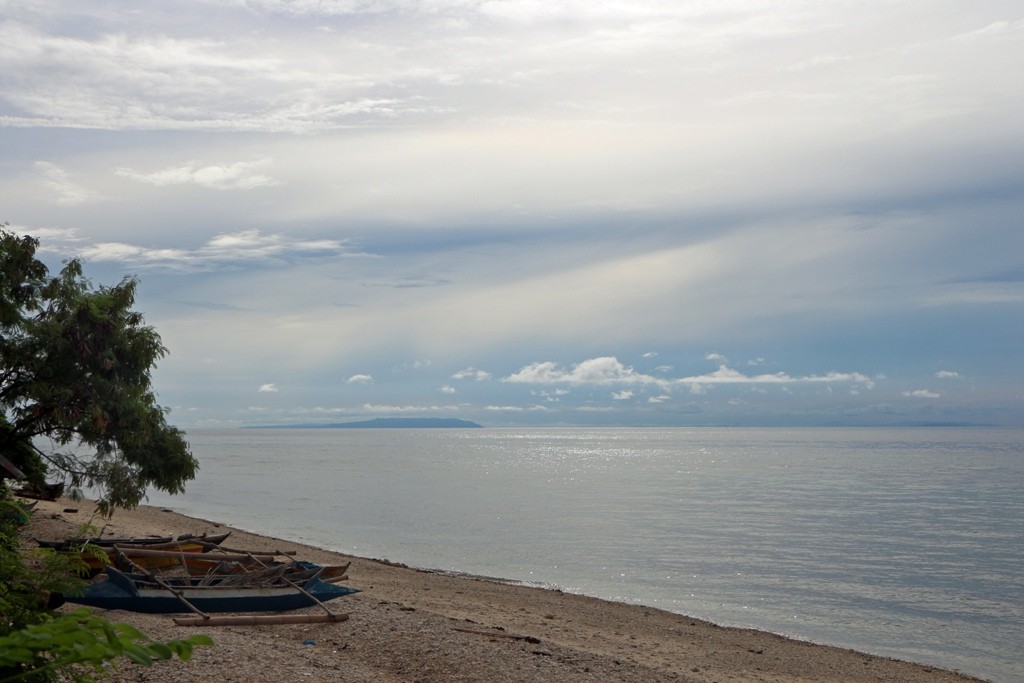 Hier am Sunrise View Point, Cebu South Rd, erste Blicke auf die Cebu Strait