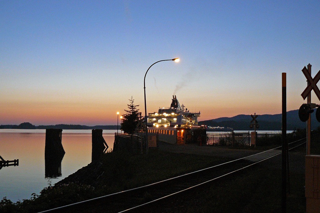 Anlegestelle der "Victoria" in Prince Rupert, wir gingen 22:45 Uhr an Land.