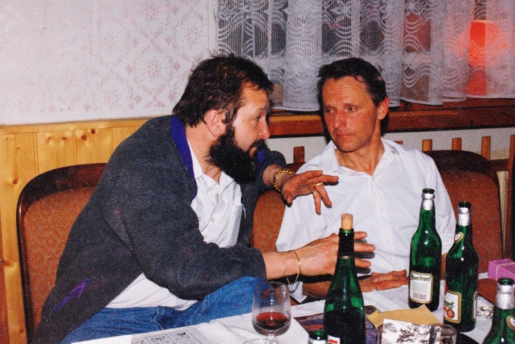 Stiftungsfest 1995 mit Steffen im Gespräch