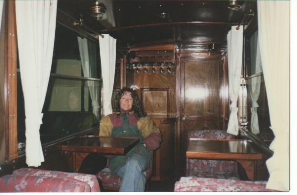 Interior de vagón comedor