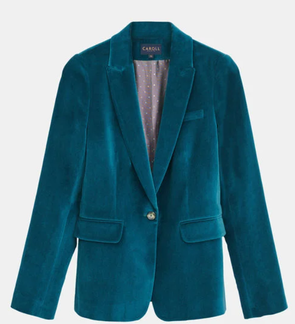 Blazer bleu canard femme new arrivals