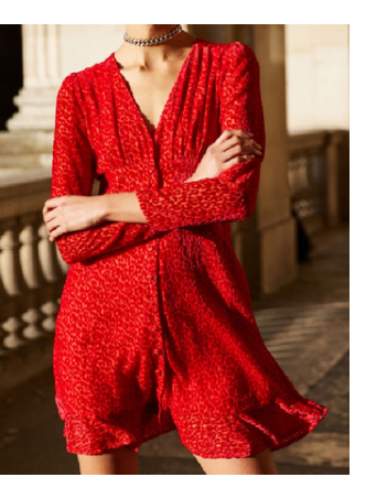 Robe rouge leopard online