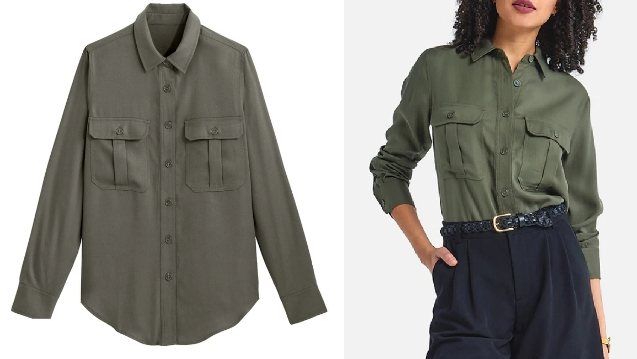 Chemisier femme kaki shop