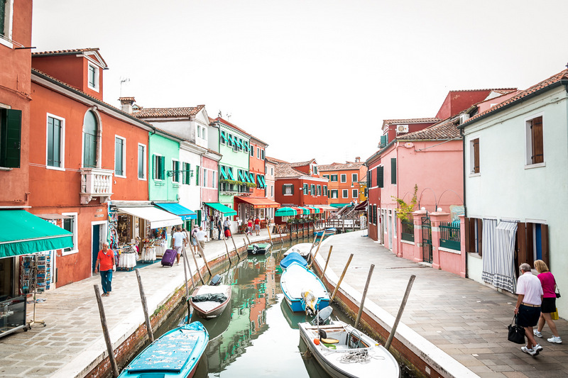 Burano, Venedig, Venezia, Italien, Lagune