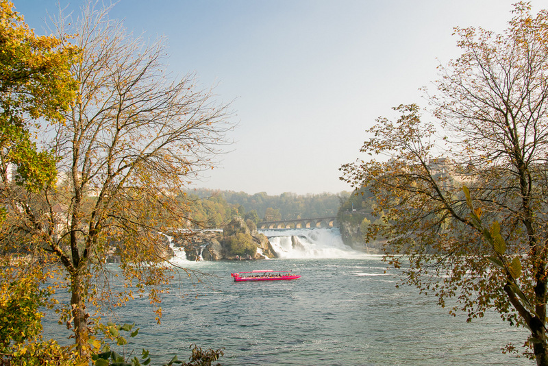 Rheinfall, Schweiz, Schaffhausen, Ausflugsboot, Wasserfall