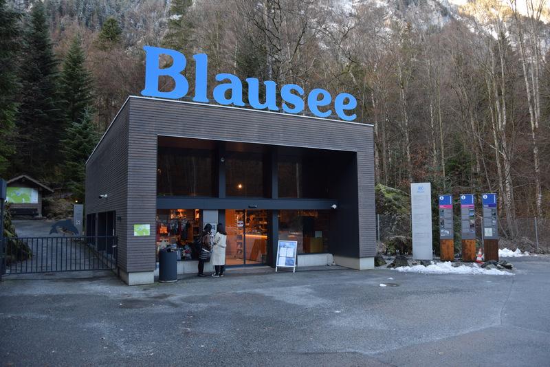 Blausee, Schweiz, Eingang, Parkplatz